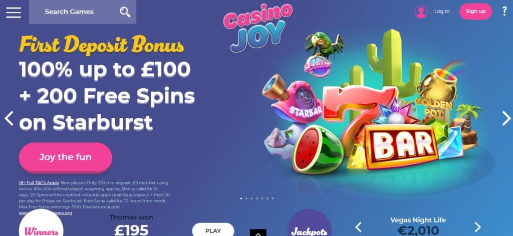Casino Joy Bonus Code