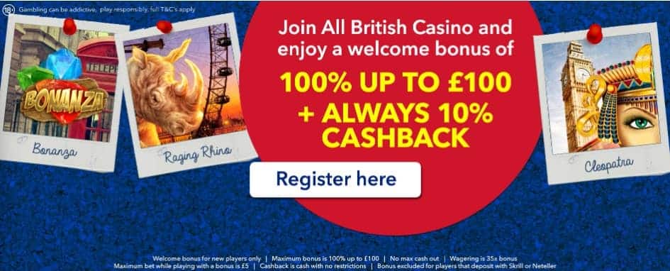 All British Casino Bonus Codes