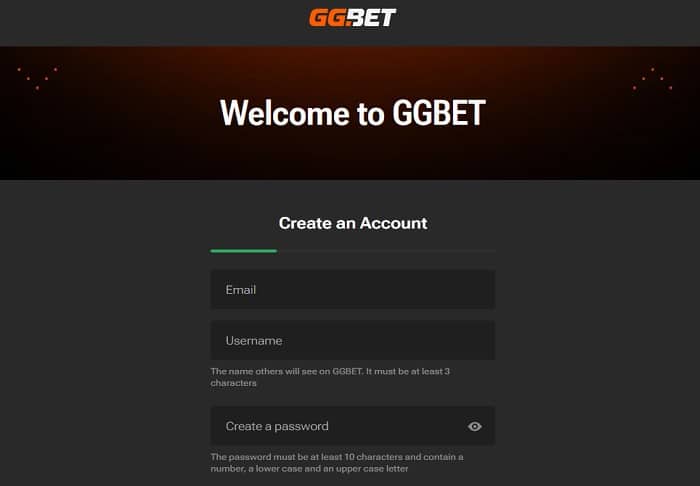 GGBet Registration 